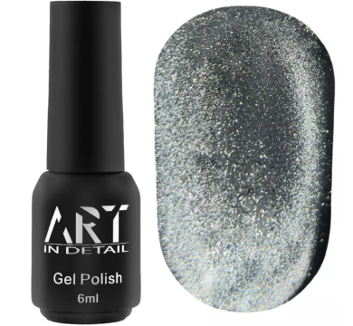 Гель-лак котяче око ART Moonlight Cat Eye №006, графіт, 6 мл