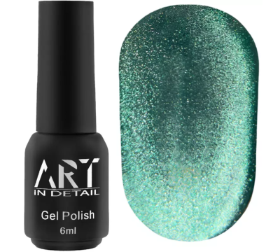Гель-лак котяче око ART Moonlight Cat Eye №007, зелений, 6 мл