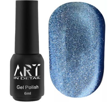 Гель-лак котяче око ART Moonlight Cat Eye №008, синій, 6 мл