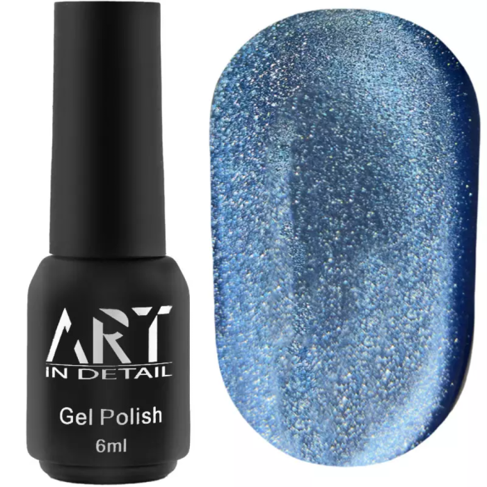 Гель-лак котяче око ART Moonlight Cat Eye №008, синій, 6 мл