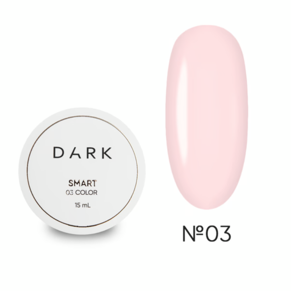 DARK Smart Builder Gel 03 - конструюючий гель, ніжно-рожевий, 15 мл