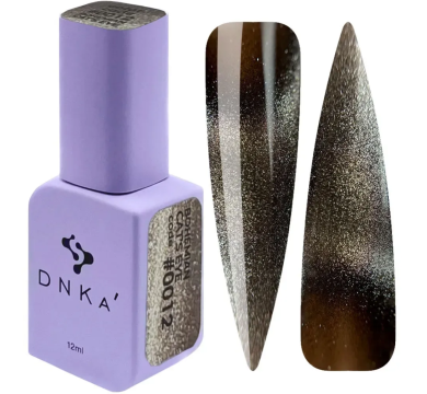 Гель-лак котяче око DNKa Bohemian Cat`s Eye #0012, шокладний, 12 мл