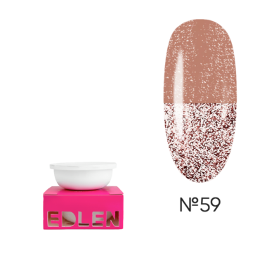 Сменный картридж Edlen Builder Gel Flash №59, светоотражающий бежевый, 15 мл