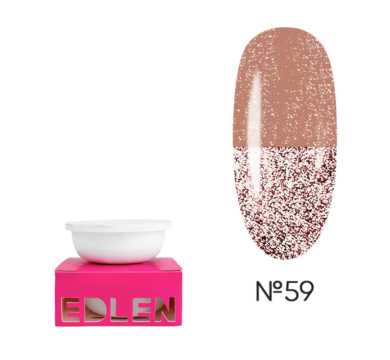 Змінний картридж Edlen Builder Gel Flash №59, світловідбиваючий бежевий, 30 мл