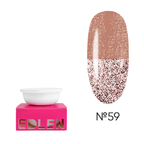Змінний картридж Edlen Builder Gel Flash №59, світловідбиваючий бежевий, 30 мл
