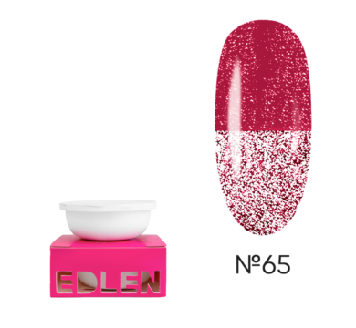 Сменный картридж Edlen Builder Gel Flash №65, светоотражающий бордовый, 30 мл