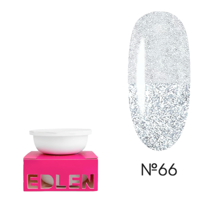 Сменный картридж Edlen Builder Gel Flash №66, светоотражающий светло-серый, 30 мл