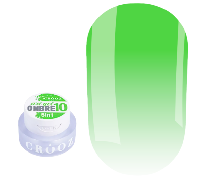 Гель-фарба Crooz 5в1 Art Gel Ombre №10, салатова, 3 мл