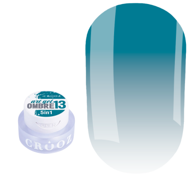 Гель-краска Crooz 5в1 Art Gel Ombre №13, бирюзовая, 3 мл
