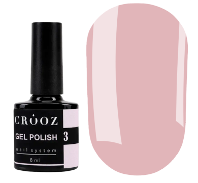 Гель лак Crooz Gel Polish №003, розовый, 8 мл