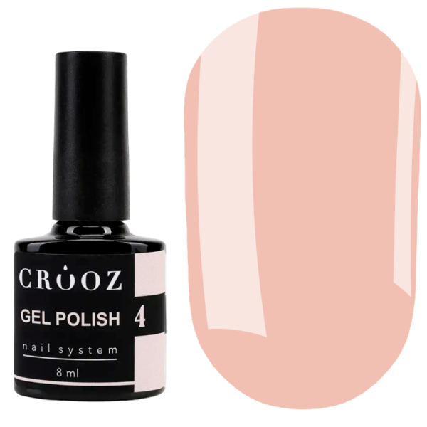 Гель лак Crooz Gel Polish №004, персиковий, 8 мл
