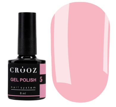 Гель лак Crooz Gel Polish №005, пудрово-рожевий, 8 мл