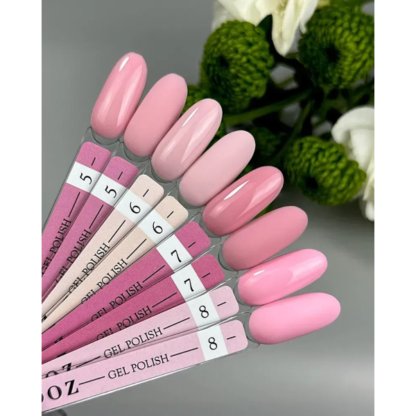 Гель лак Crooz Gel Polish №005, пудрово-рожевий, 8 мл