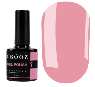Гель лак Crooz Gel Polish №007, насичено рожевий, 8 мл
