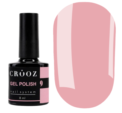 Гель лак Crooz Gel Polish №009, рожевий, 8 мл