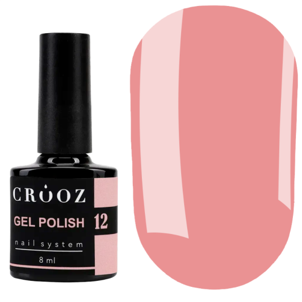 Гель лак Crooz Gel Polish №012, рожево-кораловий, 8 мл