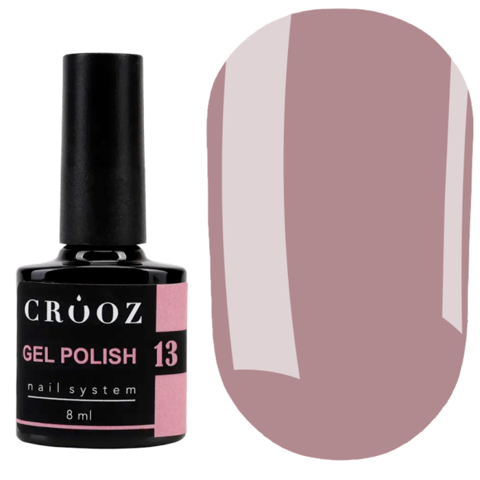 Гель лак Crooz Gel Polish №013, пудрово-рожевий, 8 мл