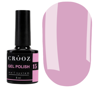 Гель лак Crooz Gel Polish №015, глибокий рожевий, 8 мл