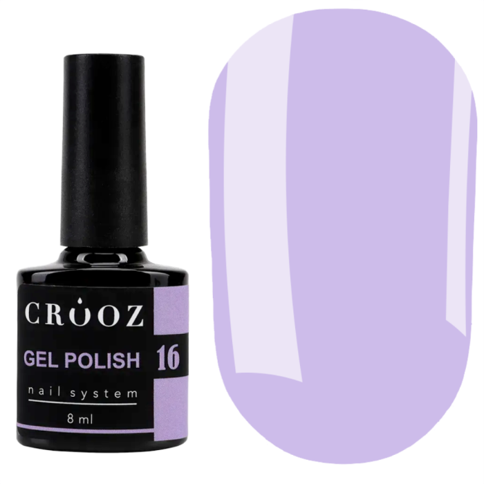 Гель лак Crooz Gel Polish №016, бузковий, 8 мл