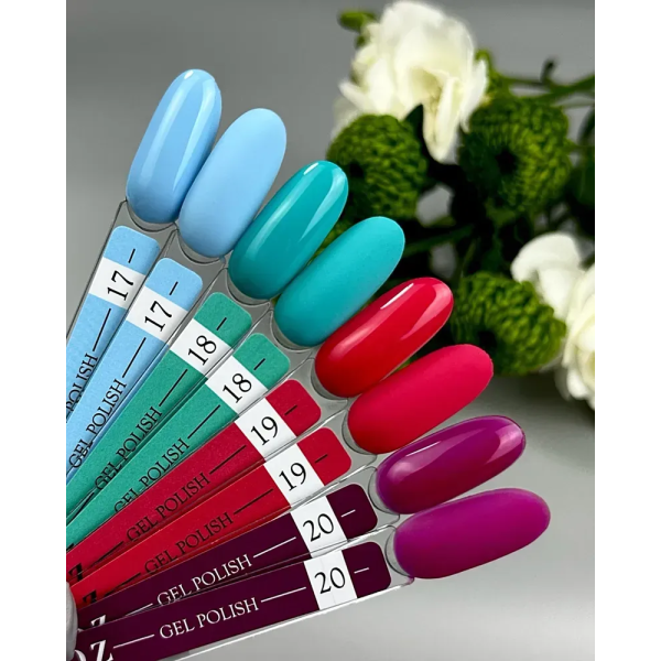 Гель лак Crooz Gel Polish №018, аквамариновый, 8 мл