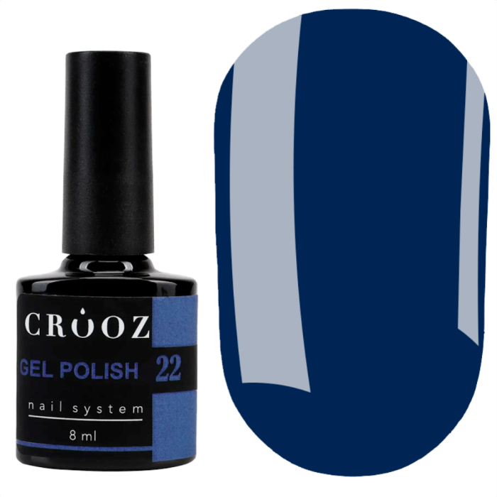 Гель лак Crooz Gel Polish №022, синій, 8 мл