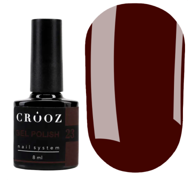 Гель лак Crooz Gel Polish №023, винний, 8 мл