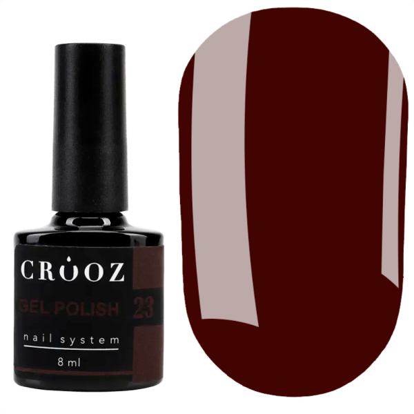 Гель лак Crooz Gel Polish №023, винный, 8 мл
