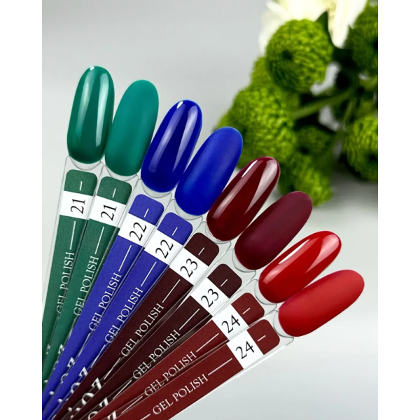 Гель лак Crooz Gel Polish №024, темно-червоний, 8 мл