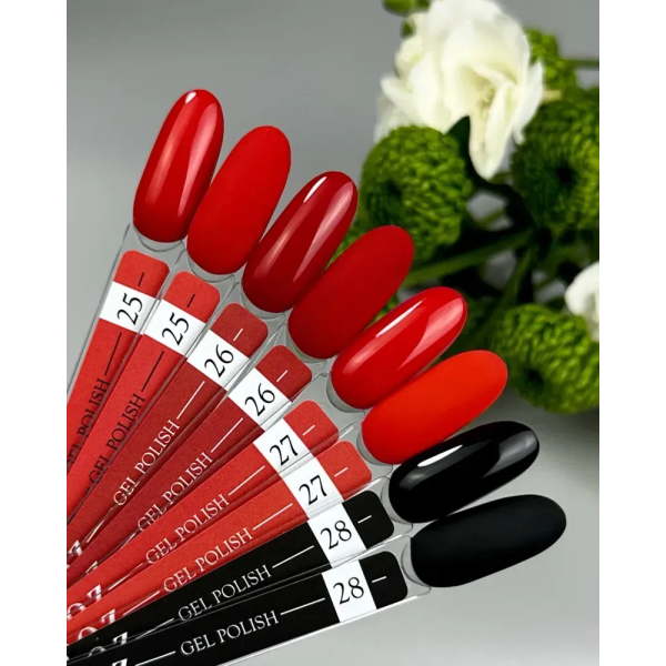 Гель лак Crooz Gel Polish №026, темно-красный, 8 мл