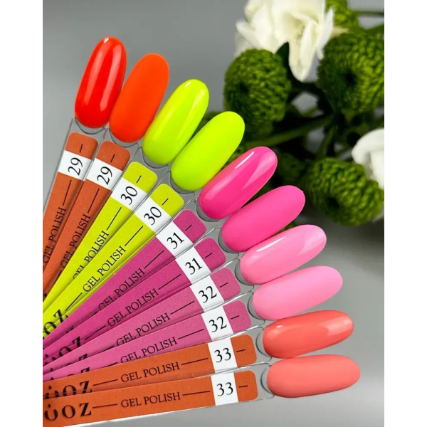 Гель лак Crooz Gel Polish №030, яскраво-салатовий, 8 мл