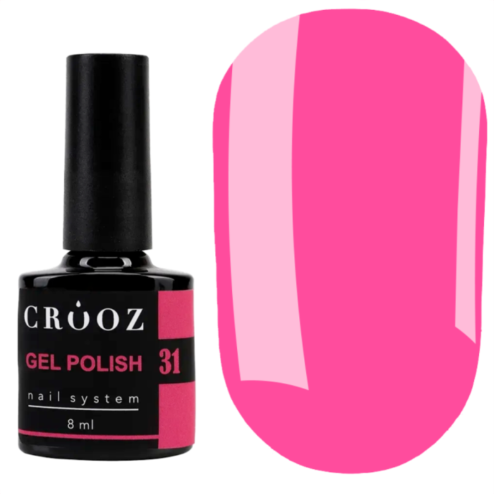 Гель лак Crooz Gel Polish №031, розовый фламинго, 8 мл