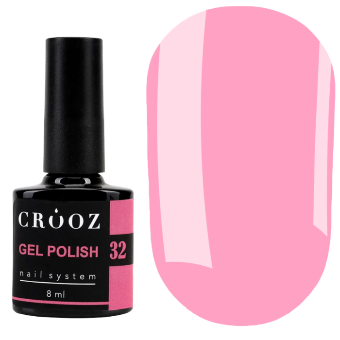 Гель лак Crooz Gel Polish №032, рожевий, 8 мл