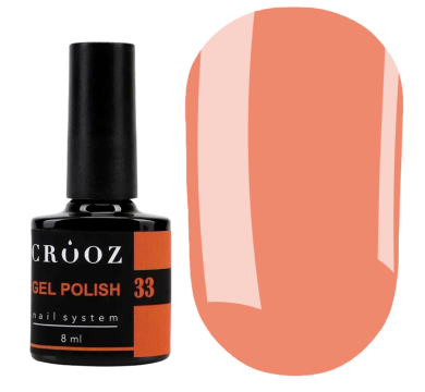 Гель лак Crooz Gel Polish №033, лососевий, 8 мл
