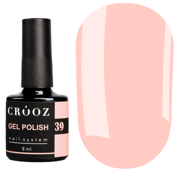 Гель лак Crooz Gel Polish №039, тілесно-рожевий, 8 мл