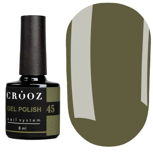 Гель лак Crooz Gel Polish №045, хаки, 8 мл