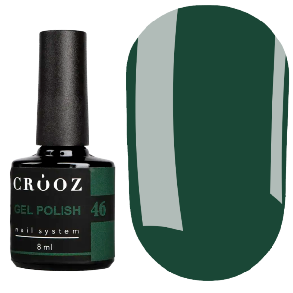 Гель лак Crooz Gel Polish №046, зелений, 8 мл