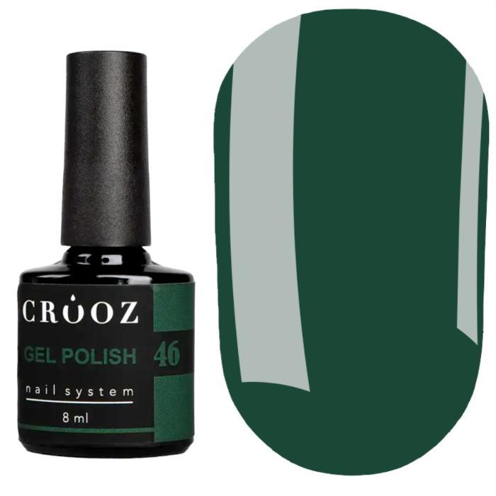 Гель лак Crooz Gel Polish №046, зеленый, 8 мл