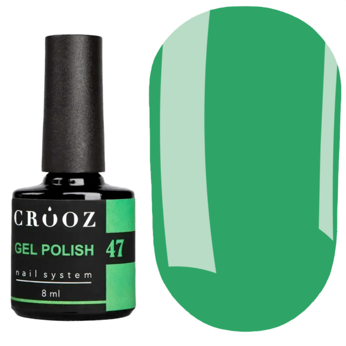 Гель лак Crooz Gel Polish №047, светло-зеленый, 8 мл