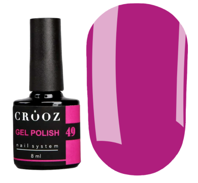 Гель лак Crooz Gel Polish №049, неоново-фиолетовый, 8 мл
