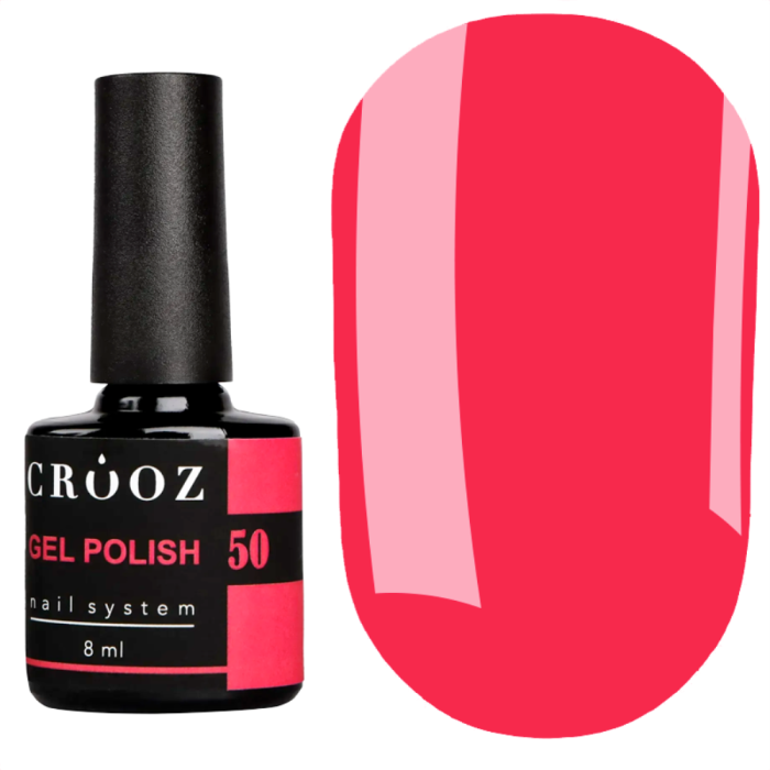 Гель лак Crooz Gel Polish №050, неоново-малиновый, 8 мл
