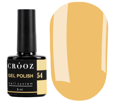 Гель лак Crooz Gel Polish №054, желтый, 8 мл
