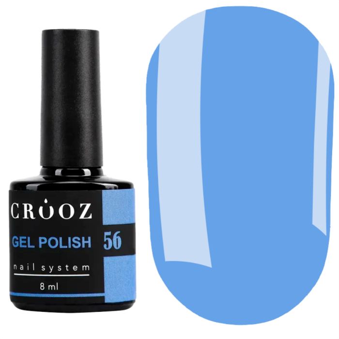 Гель лак Crooz Gel Polish №056, блакитний, 8 мл