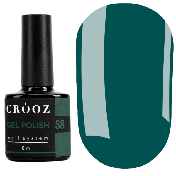 Гель лак Crooz Gel Polish №058, зелений, 8 мл