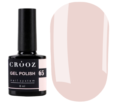 Гель лак Crooz Gel Polish №065, ніжно-пудровий, 8 мл
