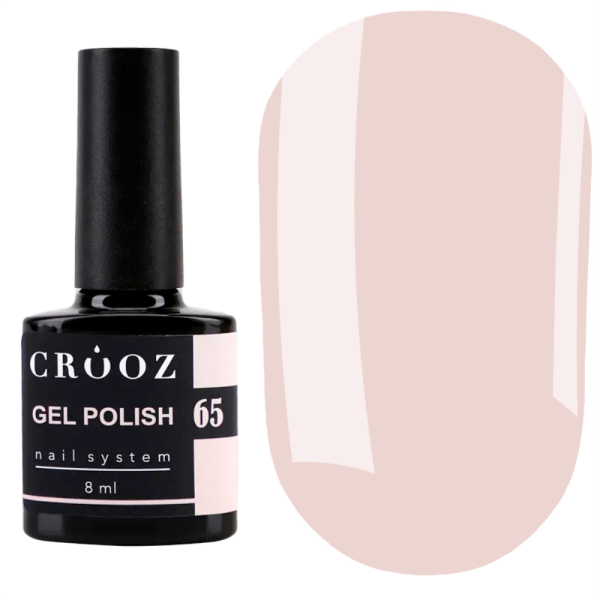 Гель лак Crooz Gel Polish №065, нежно-пудровый, 8 мл