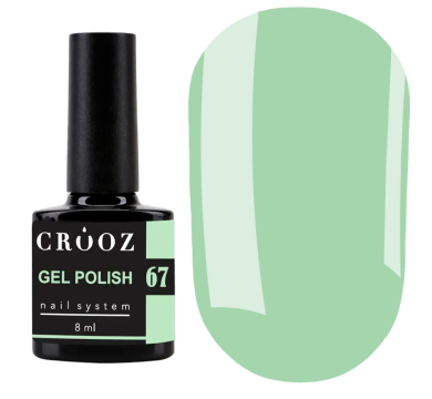 Гель лак Crooz Gel Polish №067, світло-лаймовий, 8 мл