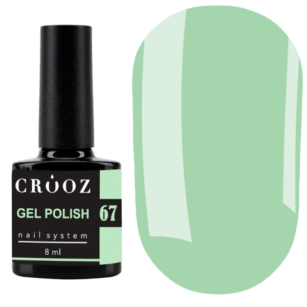 Гель лак Crooz Gel Polish №067, світло-лаймовий, 8 мл