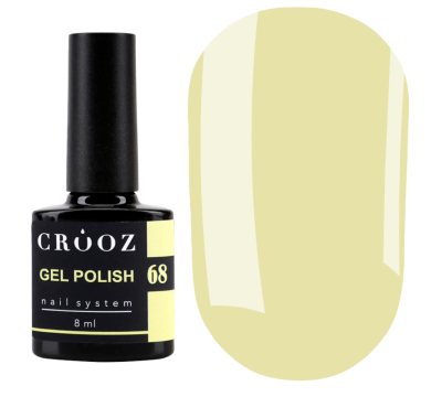 Гель лак Crooz Gel Polish №068, лимонний, 8 мл