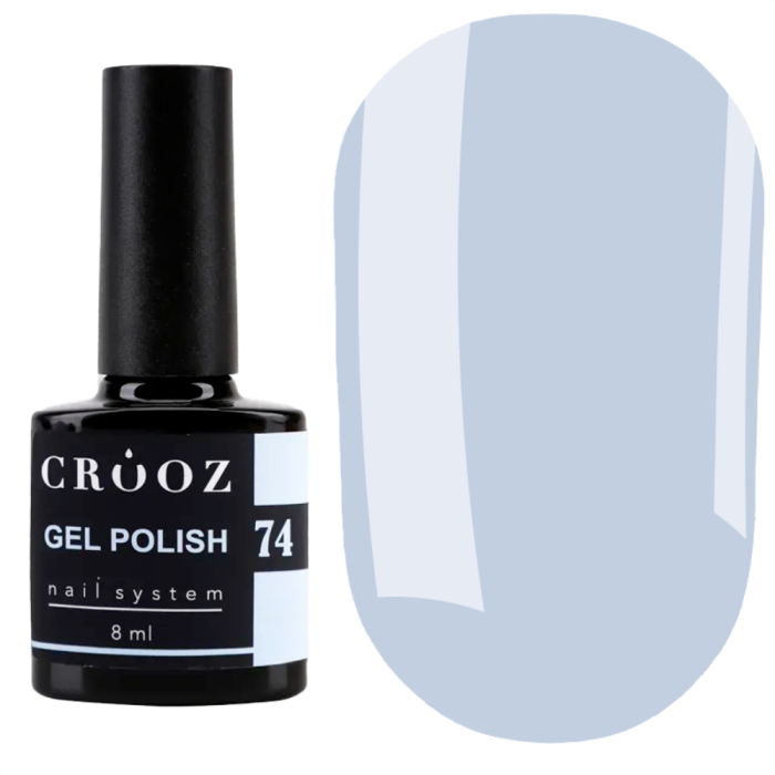 Гель лак Crooz Gel Polish №074, пастельно-небесный, 8 мл