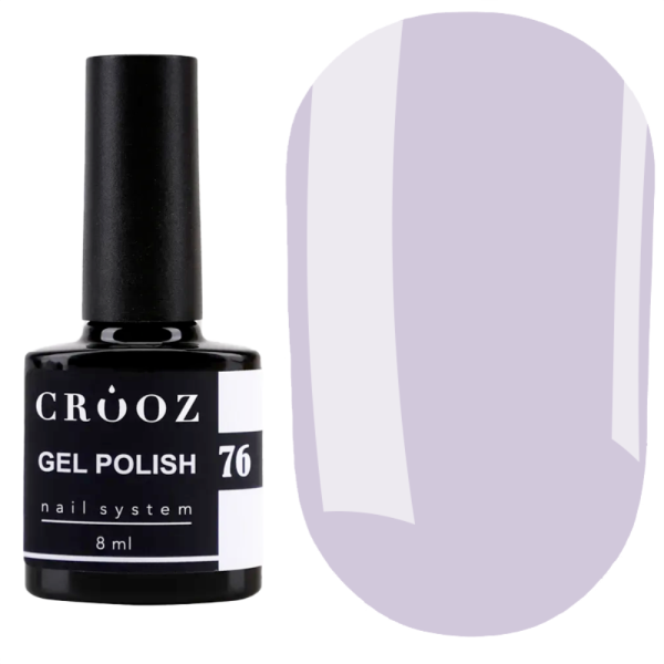 Гель лак Crooz Gel Polish №076, лавандовый, 8 мл